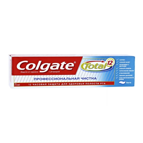 COLGATE Total 12 Зубная паста Профессиональная чистка 75 мл (48)