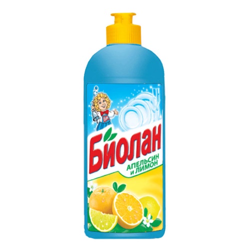 БИОЛАН Средство для мытья посуды Апельсин и лимон 500 мл (20)