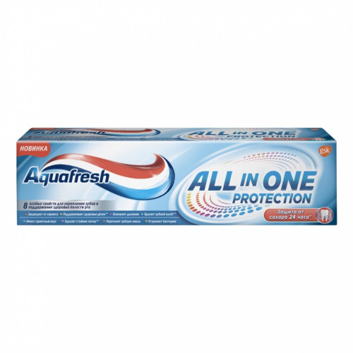 AQUAFRESH Зубная паста All-in-One Protection Оригинал 75 мл (12)