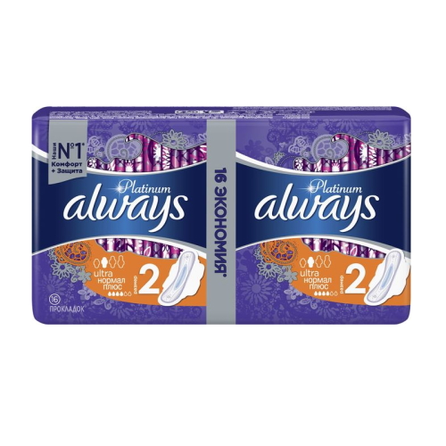 ALWAYS Ultra Duo Platinum Гигиенические прокладки Normal 4к 16 шт (8)