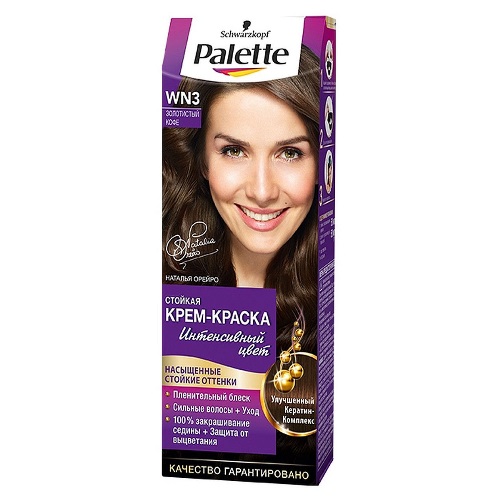 PALETTE Крем-краска для волос Золотистый кофе WN3 (10)