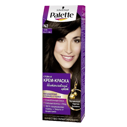 PALETTE Крем-краска для волос Темно-каштановый N2 (10)