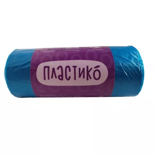 ПЛАСТИКО Мусорные пакеты СИНИЕ 120 л 25 шт (15) ПНД ПЛАСТИКО Мусорные пакеты СИНИЕ 120 л 25 шт (15) ПНД