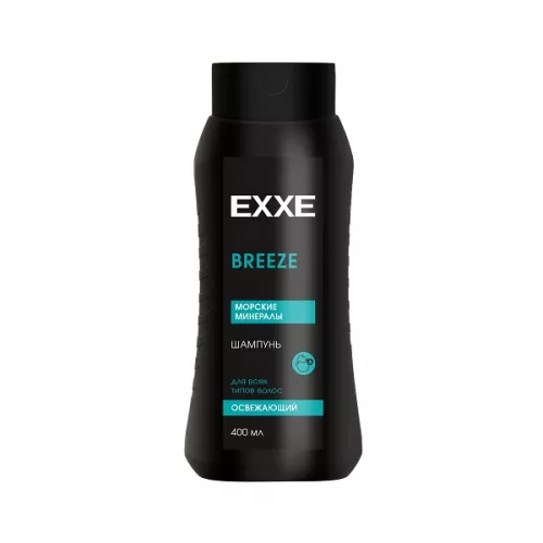 EXXE Men Шампунь освежающий Морские минералы BREEZE 400 мл (12) EXXE Men Шампунь освежающий Морские минералы BREEZE 400 мл (12)